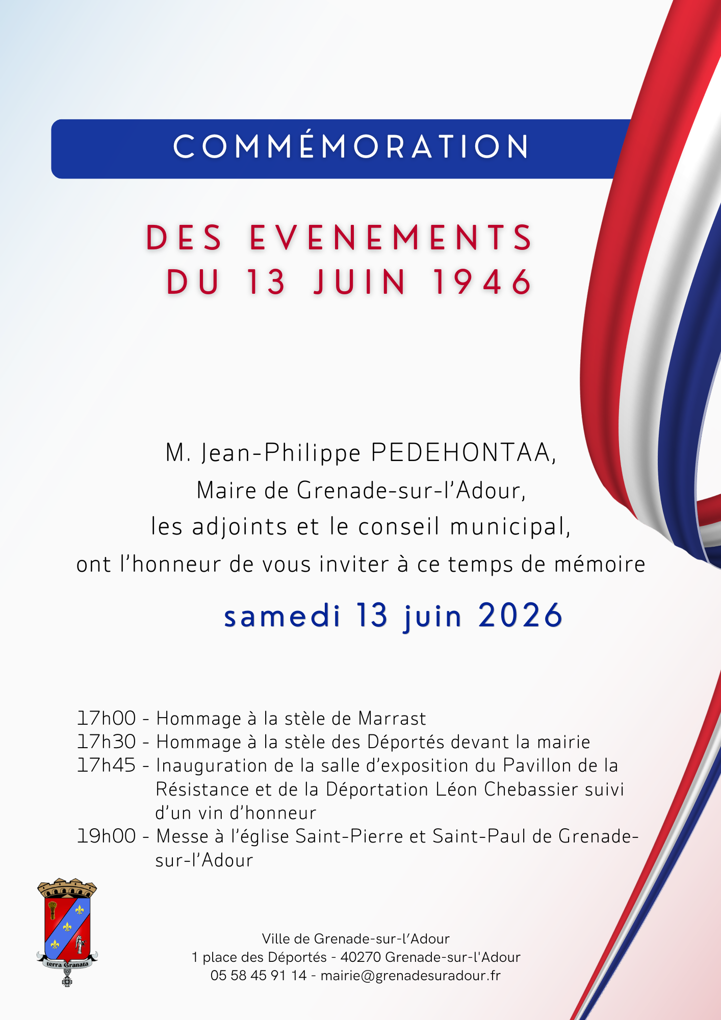 Commémoration des évènements du 13 juin 1944