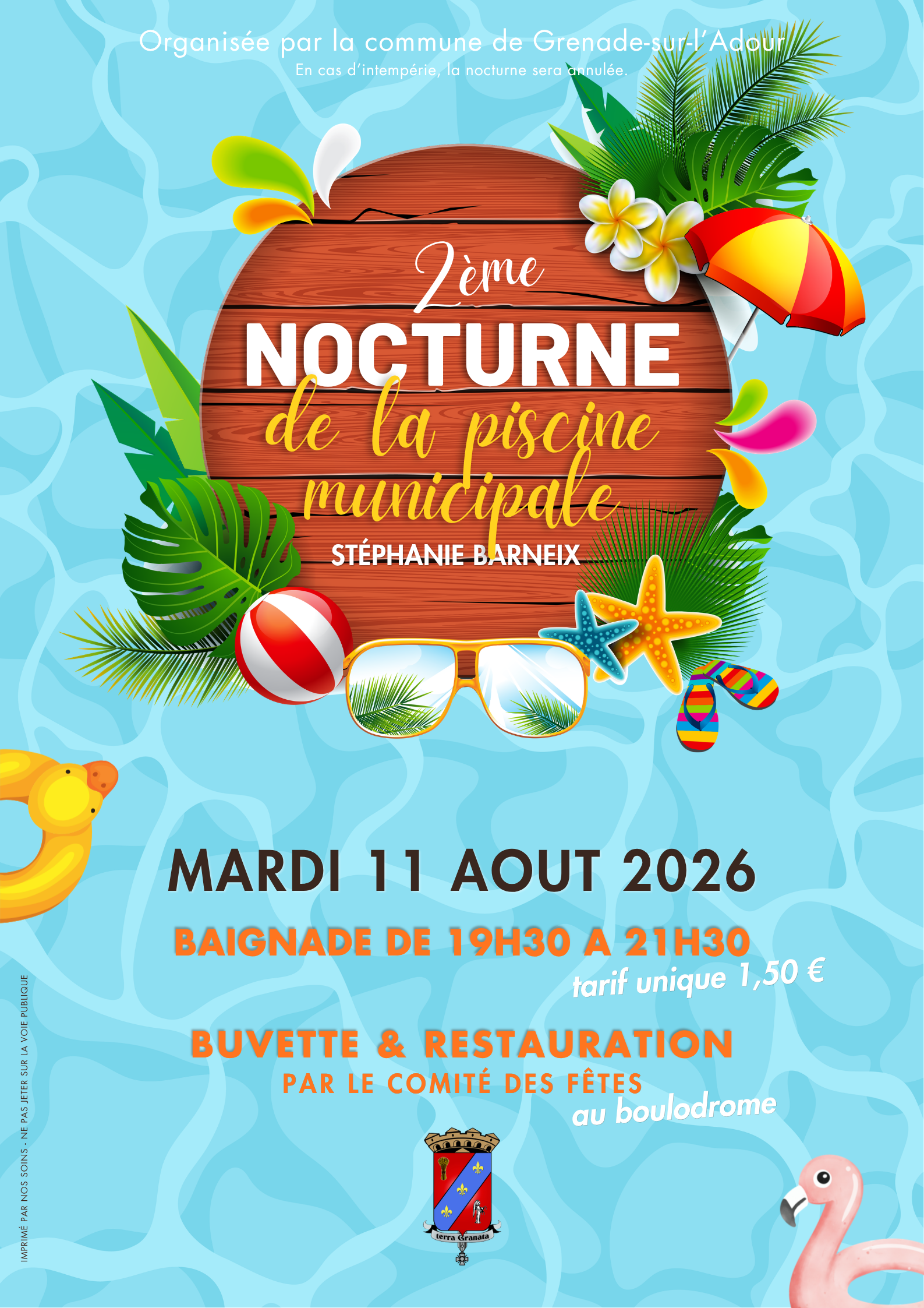 Nocturne à la piscine municipale